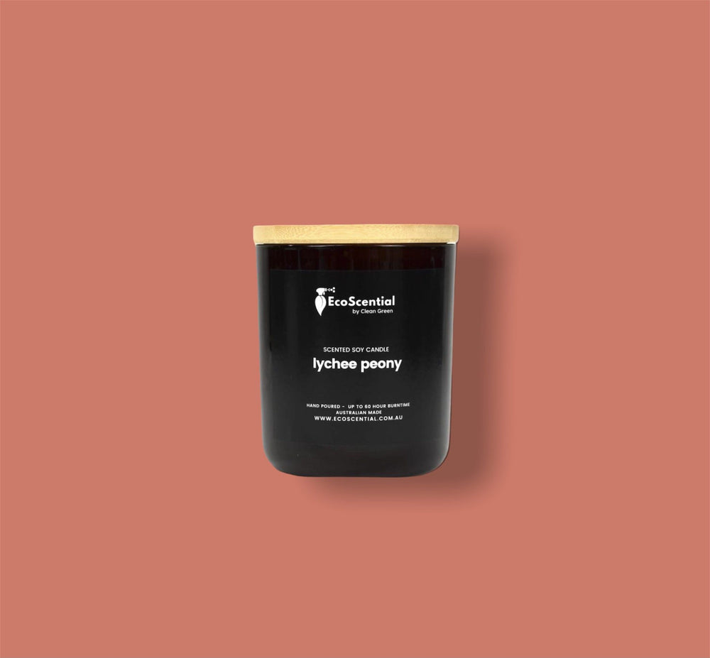 Lychee Peony Large Candle Ecoscential 