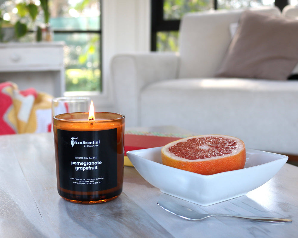Pomegranate & Grapefruit Medium Candle Ecoscential 