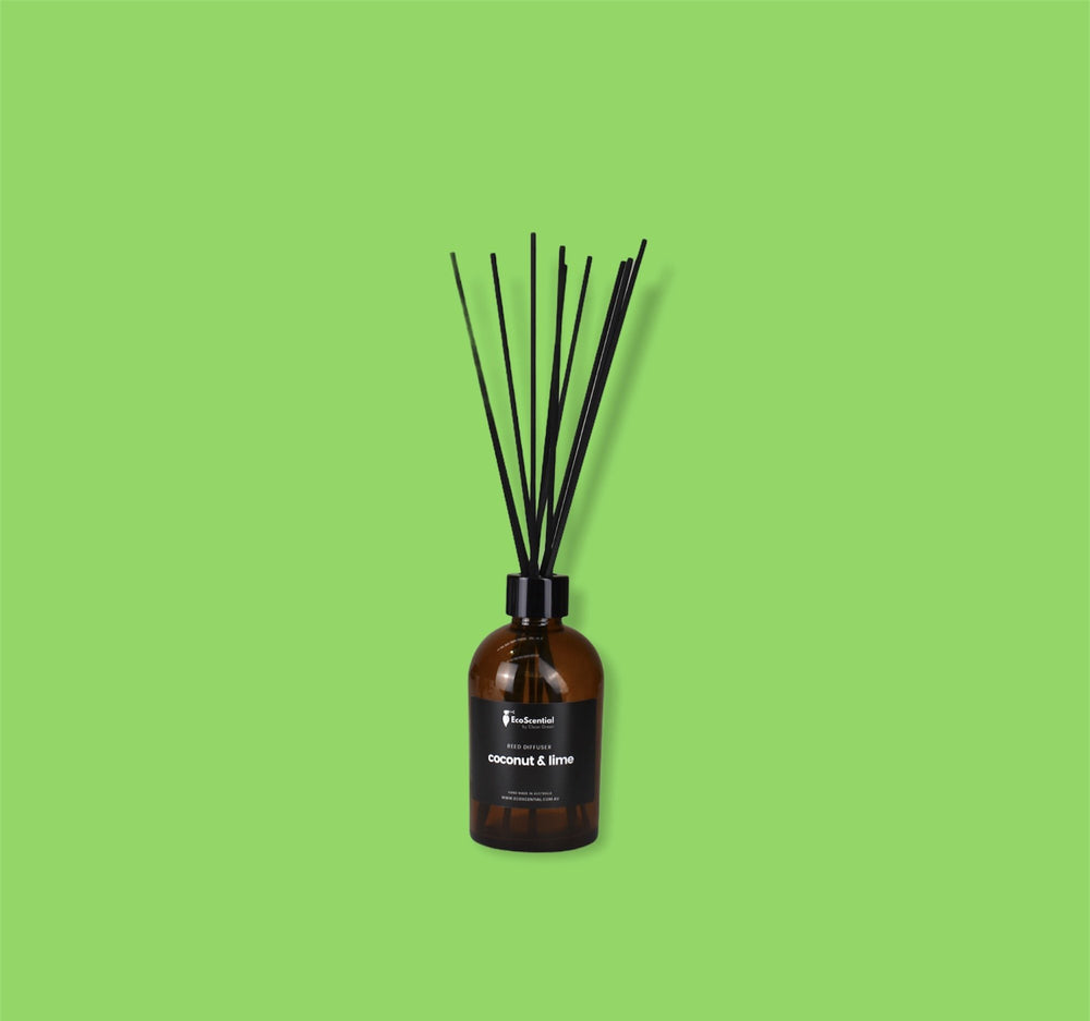 Amber Large Coconut & Lime Large Reed Diffuser Ecoscential 