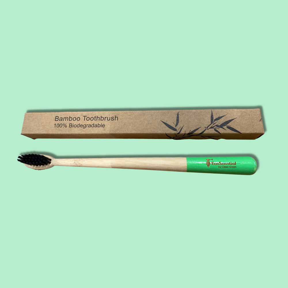 
                  
                    Bamboo Toothbrush Ecoscential Green 
                  
                