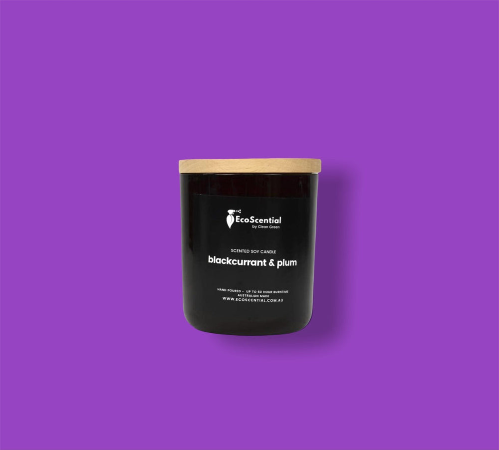 Blackcurrant & Plum Large Candle Ecoscential 