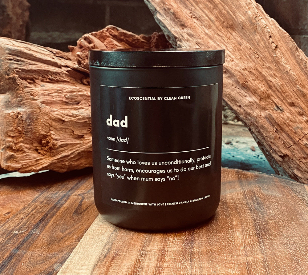 
                  
                    Father's Day Soy Candle Ecoscential Sandalwood & Kaffir Lime No Dictionary Dad
                  
                
