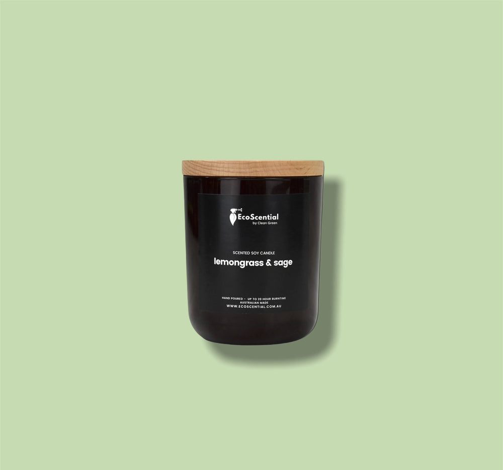 Lemongrass & Sage Small Candle Ecoscential 