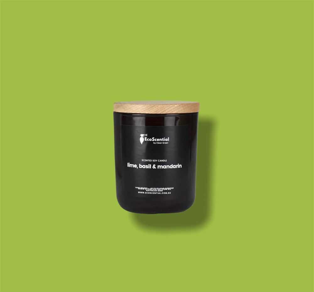 Lime Basil & Mandarin Small Candle Ecoscential 
